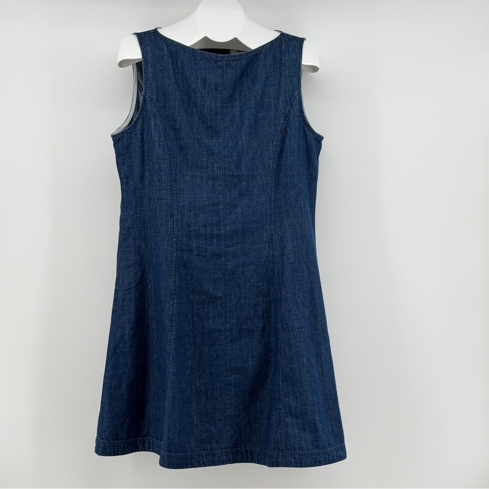 Madewell Denim Mini Dress Womens 12 Sleeveless Boatneck Casual Workwear